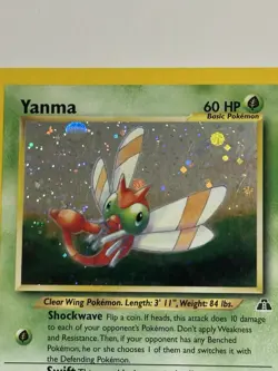 Pokemon Yanma 17/75 Holo Rare Neo Discovery WOTC 2001 Vintage - Image 2