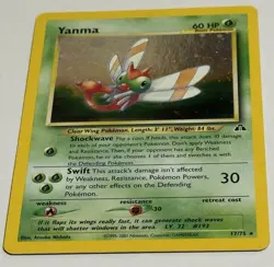 Pokemon Yanma 17/75 Holo Rare Neo Discovery WOTC 2001 Vintage - Image 3