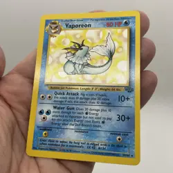Vaporeon 28/64 Jungle Rare Non-Holo Pokemon TCG MP - Image 3