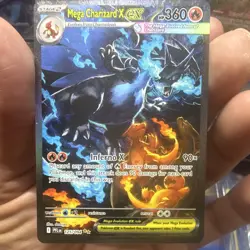 Pokemon Mega Charizard X EX 125/094 Evolutions Full Art Holo EN 360HP Stage 2 - Image 1