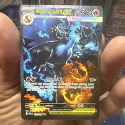 Pokemon Mega Charizard X EX 125/094 Evolutions Full Art Holo EN 360HP Stage 2 - Image 2