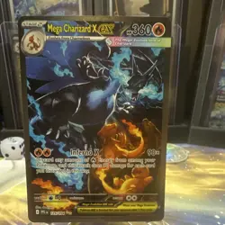 Pokemon Mega Charizard X EX 125/094 Evolutions Full Art Holo EN 360HP Stage 2 - Image 3