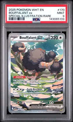 2025 Pokemon Bouffalant ex #170 SIR PSA 9 Mint Special Illustration Rare - Image 1