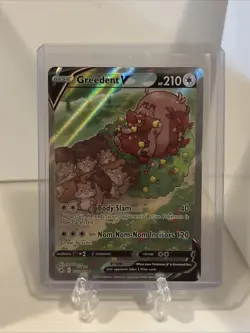 Pokemon TCG Greedent V (Alternate Full Art) 257/264 Swsh08: Fusion Strike Holo - Image 1