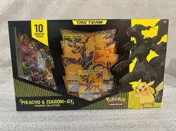 Pokemon TCG - Pikachu & Zekrom GX Tag Team Premium Collection Box 820650809910 - Image 1