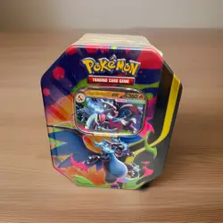 Pokemon TCG Mega Charizard UPC 4 Booster Packs Ex Tin Sealed Phantasmal Flames - Image 5