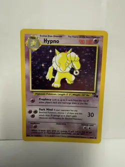 Pokemon Hypno Fossil Holo Rare Unlimited 8/62 90 HP 1999 English - Image 1