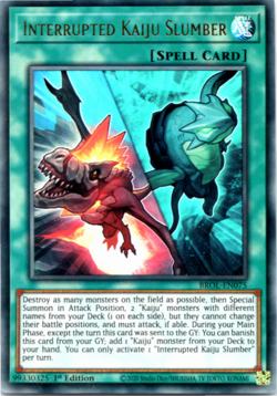 Interrupted Kaiju Slumber - BROL-EN075 - Ultra Rare 1st Edition Yugioh - Image 1