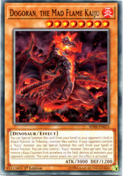 Dogoran, the Mad Flame Kaiju SDSB-EN015 Common - 1st Edition - Yugioh - Image 1