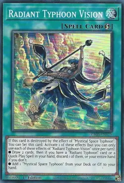 Radiant Typhoon Vision (Super Rare) RA05 Yugioh Rarity Collection 5 - Image 1
