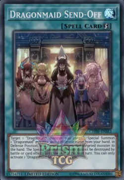 Dragonmaid Send-Off super rare CHIM-ENSE3 Yugioh - Image 1