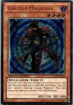 Yugioh Gagaga Magician ZTIN-ENV01 Limited Edition Ultimate Rare NM - Image 1