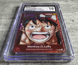 One Piece TCG Monkey D. Luffy Promo CGC 10, Premium Coll. Film Red P-022, 2023 - Image 3