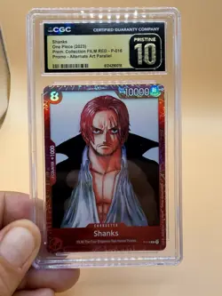 One Piece Film RED Premium Collection Shanks P-016 CGC 10 PRISTINE One Piece Tcg - Image 1