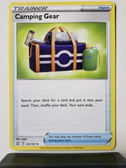 Camping Gear 122/163 Near Mint B1G1F Battle Styles Pokemon Card $2 Combined Ship - Image 1