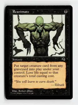 Reanimate Uncommon Tempest Magic: The Gathering Cards - Image 1