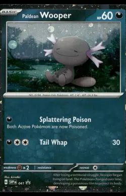 Paldean Wooper 041 Holo P Scarlet & Violet Promo Pokemon Holo NM - Image 1