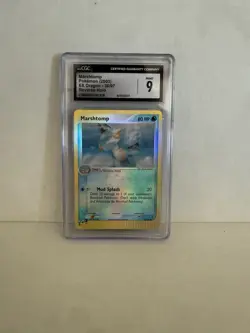 2003 Pokemon Marshtomp Reverse Holo E Reader EX Dragon 36/97 CGC 9 Mint - Image 1