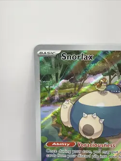 Pokemon 151 Snorlax SVP 051 Black Star ETB Promo Full Art Holo - Image 2