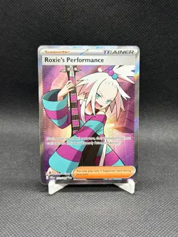 Pokemon TCG Roxie's Performance 112/086 Chaos Rising Full Art Holo NM - Image 1
