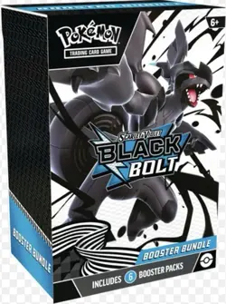 Pokemon TCG Scarlet & Violet Black Bolt Booster Bundle - 6 Packs English - Image 1