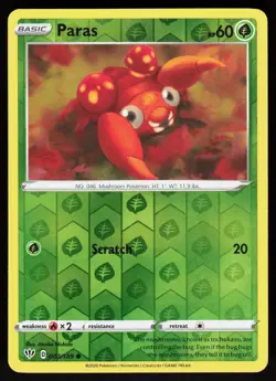 Paras 003/189 Common Darkness Ablaze Pokemon Reverse Holo Lightly Played - Image 1