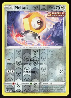 Meltan 188/264 Common Fusion Strike Pokemon Reverse Holo Lightly Played - Image 1