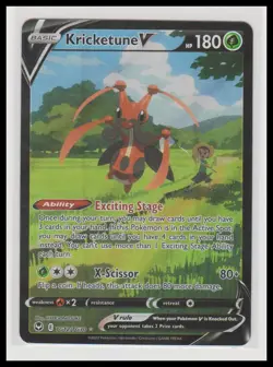 Pokemon SWSH12: Silver Tempest Trainer Gallery #TG12/TG30 Kricketune V Holo - Image 1