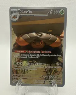 Pokemon TCG Crustle Rare Holo Illustration Card 186/182 Sv10: Destined Rivals - Image 1