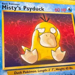 NM Unlimited Misty's Psyduck 90/132 WotC Gym Challenge Pokemon Ken Sugimori - Image 3