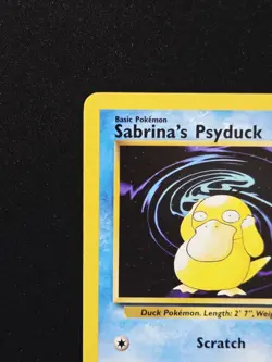 Sabrina's Psyduck 99/132 WotC Gym Challenge Non-Holo Common Pokemon Card 2000 - Image 3