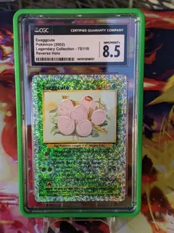 Pokemon Legendary Collection Reverse Holo Exeggcute #75/110 CGC 8.5 NM/M+ ERROR - Image 1