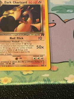 Pokemon Dark Charizard TCG Holo Rare Card 4/82 NM/Mint Condition - Image 5