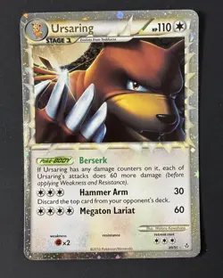 Ursaring Prime Holo Rare HG&SS Unleashed NM 89/95 Pokemon TCG - Image 1