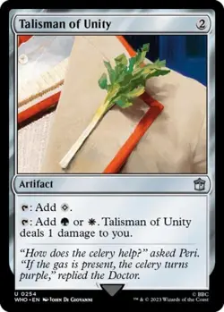 Talisman of Unity -Foil Light Play MTG Universes Beyond: Doctor Who - Image 1