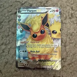 Pokemon Flareon EX Generations Radiant Collection RC28/RC32 Full Art Holo Card - Image 1