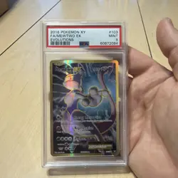 2016 Pokemon XY FA/ Mewtwo EX Evolutions #103 PSA 9 - Image 1