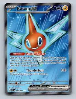 Pokemon TCG Rotom ex Holo Ultra Rare ME02: Phantasmal Flames 111/094 - Image 1