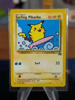 Pokemon TCG: Surfing Pikachu 28/53 Black Star Promo 2001, NM - Image 1