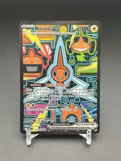 Pokemon TCG Rotom ex 126/094 Me02 Phantasmal Flames SIR Holo 190HP EN 2023 - Image 1