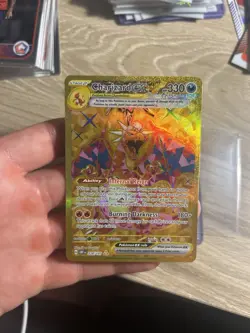 Pokemon Charizard ex Gold Hyper Rare 228/197 Obsidian Flames Full Art NM - Image 2