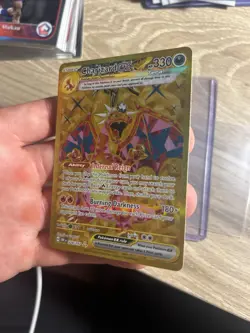 Pokemon Charizard ex Gold Hyper Rare 228/197 Obsidian Flames Full Art NM - Image 3