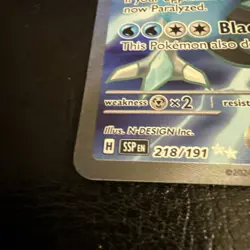 Black Kyurem Ex 218/191 Ultra Rare Surging Sparks Full Art Near Mint - Image 3
