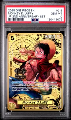 ONE PIECE MONKEY D. LUFFY 2025 JPN 2ND ANNIVERSARY SET #015 - Image 1