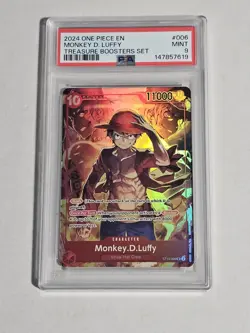 PSA 9 Monkey.D.Luffy(Treasure Booster Set)ST10-006 One Piece Promotion Card Foil - Image 1
