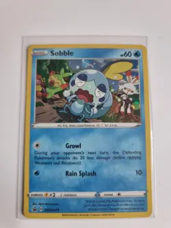 Pokemon Sobble SWSH073 Black Star Promo Card Fresh, Near Mint Condition - Image 1