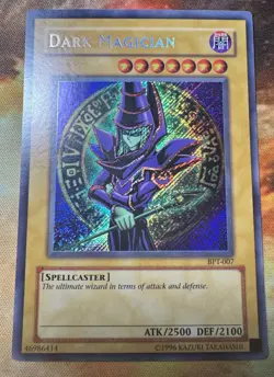 Yu-Gi-Oh Dark Magician TCG BPT-007 Secret Rare Holo Card NM MINT - Image 1