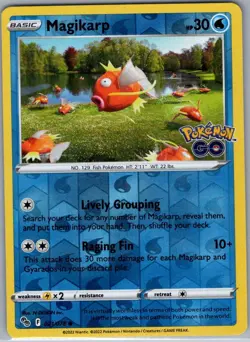 Magikarp 021/078 Reverse Holo Pokemon GO - Pokemon Card - NM - Image 1