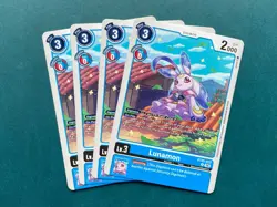Lunamon BT25-022 Playset Dual Revolution Digimon Card Game x4 - Image 1