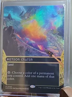 Meteor Crater (0026) (Borderless) Edge of Eternities: Stellar Sights MTG Foil NM - Image 3
